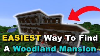 Easiest way to find a woodland mansion in Minecraft minecraft [upl. by Ruella]