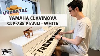 Unboxing  Assembly YAMAHA CLAVINOVA CLP735 WHITE  Vlog 1 [upl. by Ykcub]