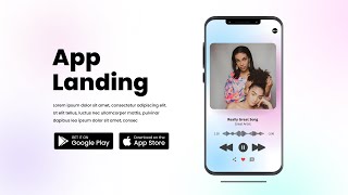 How to Design a Modern App Landing Page Banner Section in WordPress with Elementor [upl. by Rezeile]