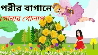 পরীর বাগানে সোনার গোলাপ Bangla cartoon CinderellaBangla Jadur GolpoCinderellaShahanajs Cartoon [upl. by Burne]