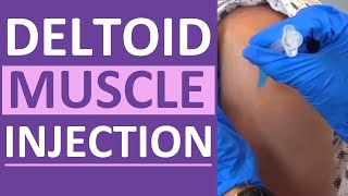 Intramuscular Injection in Deltoid Muscle with ZTrack Technique [upl. by Alliuqet]