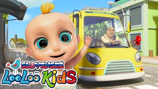 Kolesá Autobusu 🚌 Pesničky pre deti  LooLoo Kids Slovenské [upl. by Ahsemad]