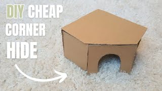 How to make a niteangel corner hide  DIY cardboard hideout for hamsters🌼 [upl. by Christmann724]