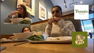 Two teenagers have a Panera Mukbang [upl. by Yanetruoc]