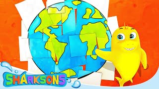 Earth Day Song  The Sharksons  Songs for Kids  Nursery Rhymes amp Kids Songs [upl. by Dnanidref]