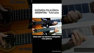 Eterno amor Los Manseros Santiagueños folclore guitarra tutorialyoutube [upl. by Dumanian]