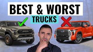 Top 5 BEST Trucks To Buy For Reliability and Value For 2025 And Top 5 Worst [upl. by Arracot]