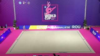 Annaliese Dragan ROU Hoop Q  Pesaro World Cup 2021 [upl. by Finer]