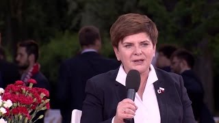 Beata Szydło Rywal był trudny To był ciężki mecz [upl. by Corneille]