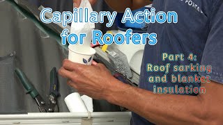 How capillary action on sarking and building blanket can cause roof leaks [upl. by Lianne]