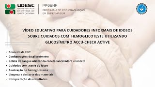 Vídeo educativo sobre cuidados com hemoglicoteste utilizando glicosímetro da AccuCheck Active [upl. by Bernice558]