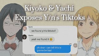 Kiyoko amp Yachi Exposes Yns Tiktoks   Haikyuu Texts 🏐 [upl. by Sudderth416]