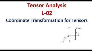 Transformation Rule  Coordinate Transformation for Tensor  Tensor Analysis Lecture 2 in English [upl. by Yntirb417]