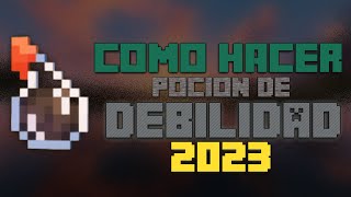 👉🏼 Cómo hacer la Poción de Debilidad en Minecraft Bedrock y Java  Guía de Pociones Minecraft [upl. by Arri]