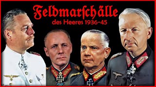 Die 20 Generalfeldmarschälle des Heeres 193645 [upl. by Topliffe]