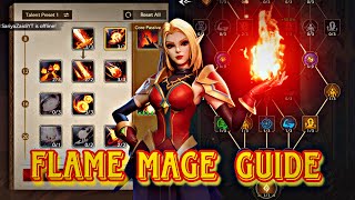 Fire Mage  Flame Mage  Talents  Rotation  Inscribed Stone Guide  TARISLAND [upl. by Amehsat685]