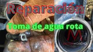 como reparar toma de agua del radiador ❌ 🚗 pichuhete de radiador rota [upl. by Inavihs]