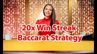 Baccarat strategy with a trend of winning 20 consecutive times [upl. by Notna]