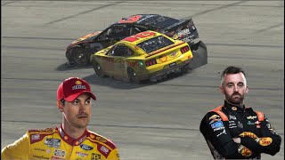 JOEY LOGANO Takes out AUSTIN DILLON at MICHIGAN [upl. by Dnaletak]