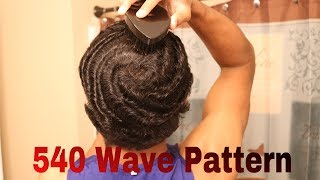 How To Get Straight Hair Waves How To Brush 540 Waves [upl. by Seugirdor]