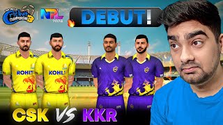 ROHIT And KOHLI OPENING DEBUT For CSK Vs KKR NPL 2024 WCC3 Expert Mode [upl. by Ettenoj]