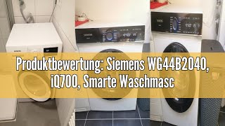 Produktbewertung Siemens WG44B2040 iQ700 Smarte Waschmaschine 9kg 1400 Umin Made in Germany A [upl. by Adriel]