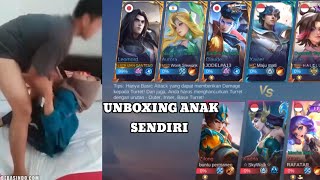 UNBOXING ANAK SENDIRI  MOBILE LEGENDS [upl. by Adnhoj]