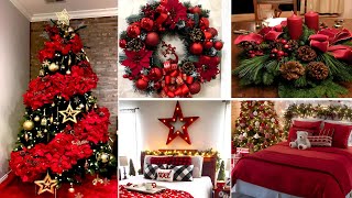 100 CHRISTMAS DECORATIONS IDEAS 2024  RED CHRISTMAS DECOR IDEAS  CHRISTMAS TRENDS 2024 [upl. by Settera]