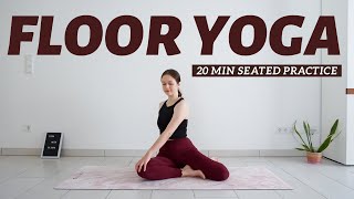 20 min Seated Yoga Without Mat  Full Body Stretch [upl. by Dunstan524]