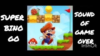 Super Bino Go  Game Over Sound [upl. by Nnylesor]