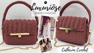 Luxuriöse Häkeltasche  Häkel Tasche  Häkeln lernen [upl. by Ycats]