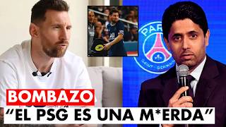 ¡BOMBAZO ¡EL PSG EN SHOCK POR LAS PALABRAS DE MESSI [upl. by Otrevire]