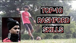 LEARN TOP10 RASHFORD SKILLSTUTORIAL 💯football viral skills [upl. by Marmawke]