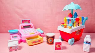 6 Minutes Satisfying with Unboxing HELLO KITTY Cash Register amp Dessert Wagon Set ASMR No Talking [upl. by Andonis]