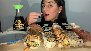 ASMR ITA  SUSHI EATING 🍣🥢🎏 [upl. by Nehtanhoj]