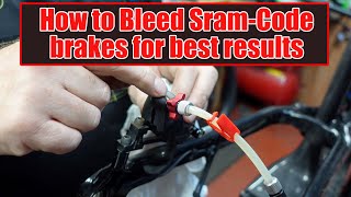 How to bleed Sram Code brakes [upl. by Roth]