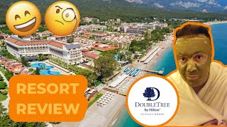 HONEST REVIEW  Hilton Resort DoubleTree Kemer Antalya Turkey 🇹🇷 Travel Vlog [upl. by Corron]