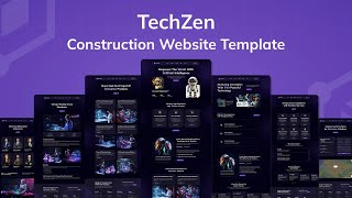 TechZen  Startup Website Template  Technology Website Template [upl. by Ahseinad]