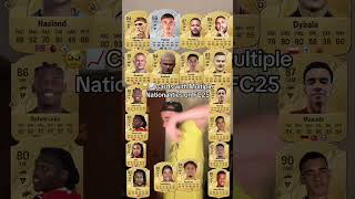 Cards with multiple nationalities on eafc25 with HaalandDybala and Cole Palmer [upl. by Sew]