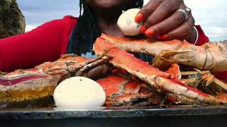 Best Delicious Ultimate Seafood🦀Boil MuKBang Ever  King Crab Highlightmukbangeatingshowfoodie [upl. by Hastings]