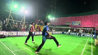 Outdoor Badminton Match Abhishek amp Rahul Vs Sourav amp Partner shuttlershubho outdoorbadmintonmatch [upl. by Fonda]