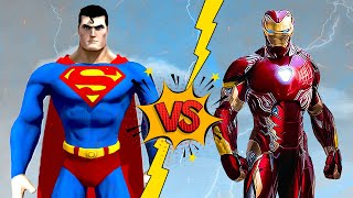 Superman Vs Iron Man  Epic Battle  Super Hero Battle Marvel [upl. by Aneelas]