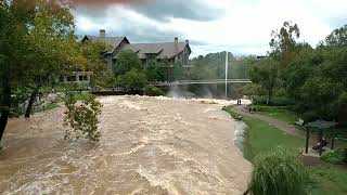 Reedy River at Falls Park following Hurricane Helene [upl. by Sunderland]