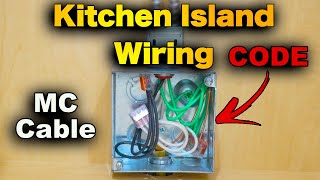 How To Wire A Kitchen Island For Receptacles  Metal Clad MC Cable Installation [upl. by Ennaimaj]