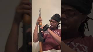 How Rappers Be Fake Gangsters 🔫😂 gunshort trippieredd funnyskit [upl. by Nguyen]