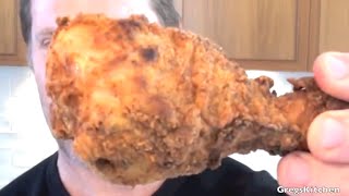 KFC FRIED CHICKEN RECIPE  Gregs Kitchen [upl. by Yuht]