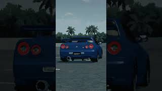 NISSAN SKYLINE R 34 TURBO STUTUTUT JKT48  MOD BUSSID AZUMOD [upl. by Intruoc]