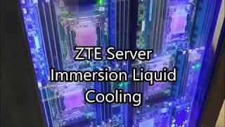 ZTE Server Immersion Liquid Cooling at MWC 2018 [upl. by Socha]