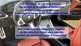 SPECIALISTE DU NETTOYAGE DE LA RENOVATION ET RECOLORATION DES VOLANTS CUIR ET INTERIEUR CUIR AUTOS [upl. by Dazraf323]