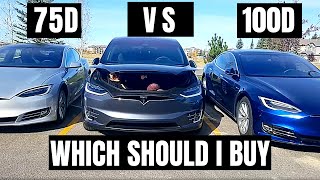 75D or 100D Which Tesla should you get 7 points of comparison [upl. by Airdnua]